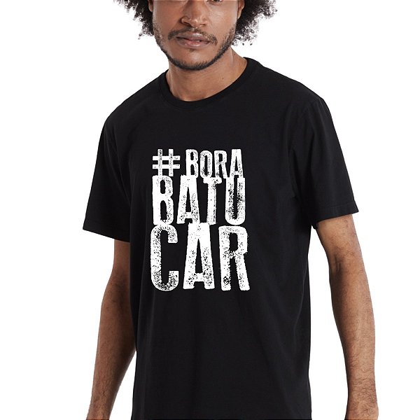 Camiseta #BoraBatucar Preta Samba
