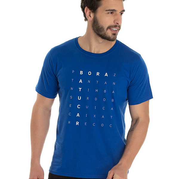 Camiseta #BoraBatucar Azul Breque