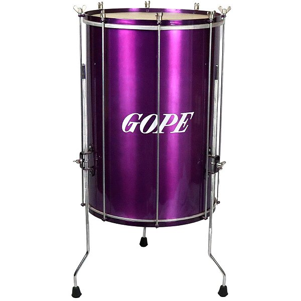 Surdo Gope 16" 60cm Alumínio Lilás Com Tripé OUTLET