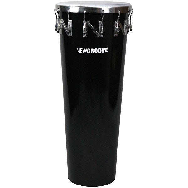 Timbal New Groove 14"90cm Preto Aço Tempera