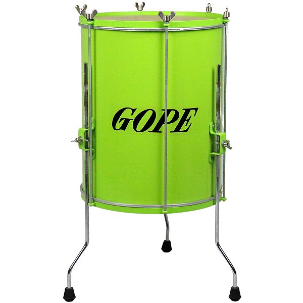 Surdo Gope 14" 45cm Verde Store Alumínio c/ Tripé OUTLET