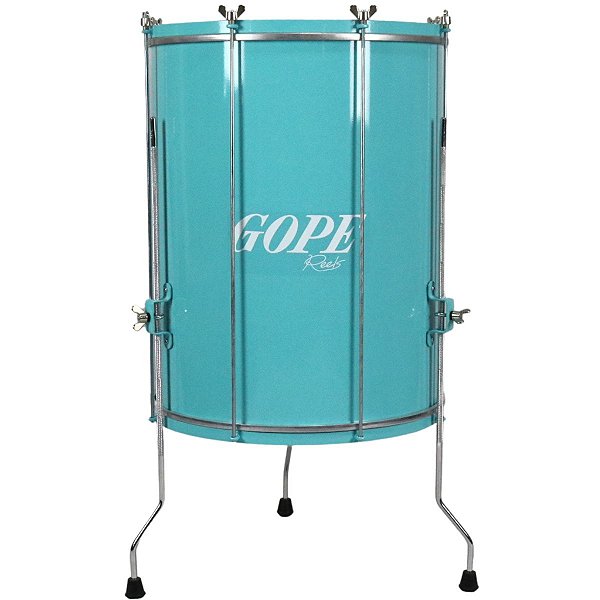 Surdo Gope 18" 60cm Alumínio Reels Verde c/ Tripé OUTLET