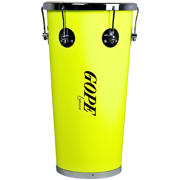 Rebolo Tantan Gope 11" 55cm Amarelo Luminix Neon Cônico Madeira