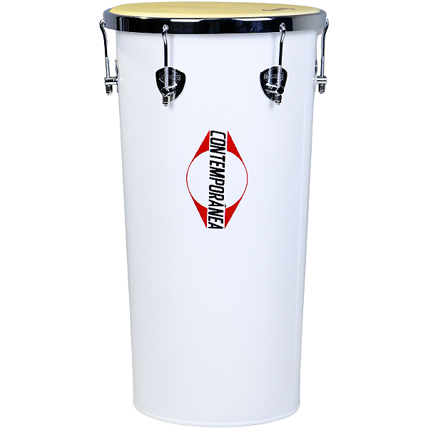Rebolo Tantan Contemporânea 12" 60cm Branco Cônico Alumínio