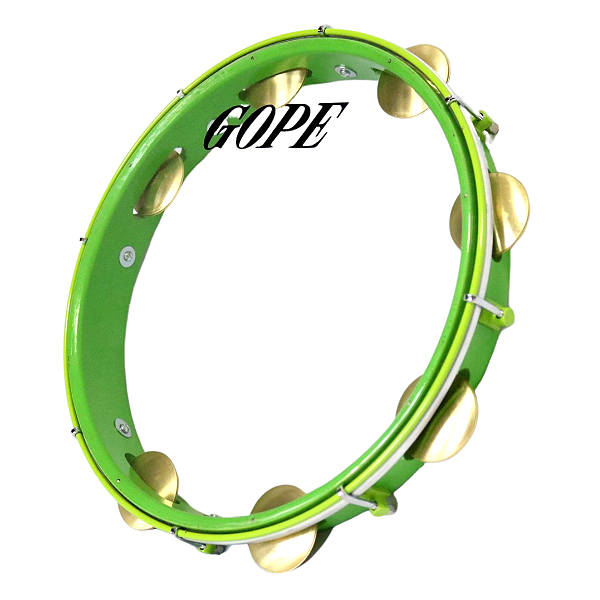 Pandeiro Gope Super Leve 12" Verde Store Pele Cristal OUTLET