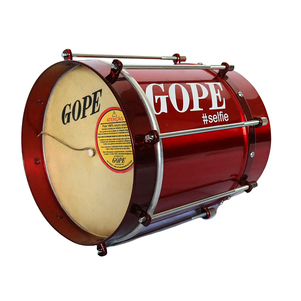 Cuíca Gope 8" 25cm Alumínio Selfie Cereja OUTLET