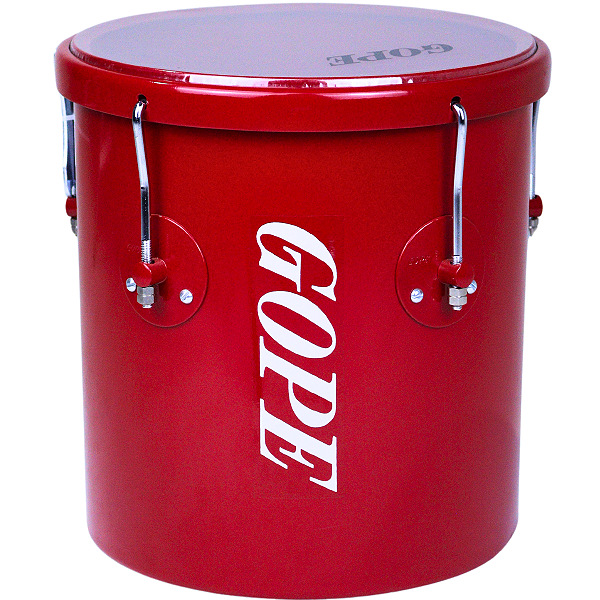 Repique De Mão Gope 10" 30cm Vermelho Pele Cristal OUTLET