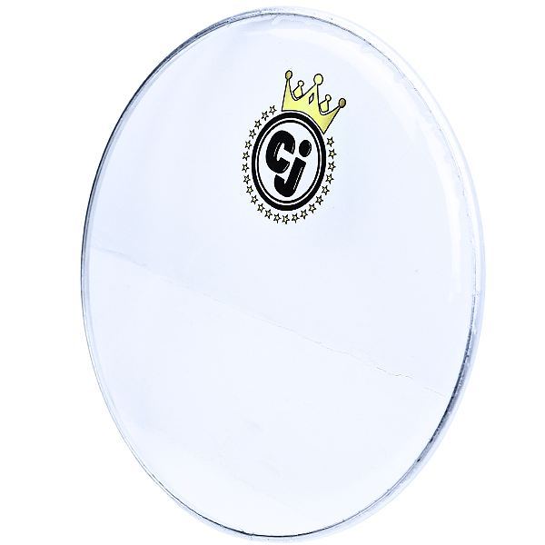 Pele CJ 13" Cristal Transparente Pandeiro