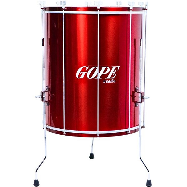 Surdo Gope 20"60cm Selfie Cereja Alumínio c/ Tripé OUTLET