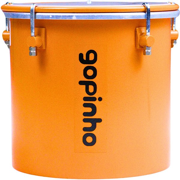 Repique de Mão Gope Baby 6" 15cm Laranja Alumínio Gopinho