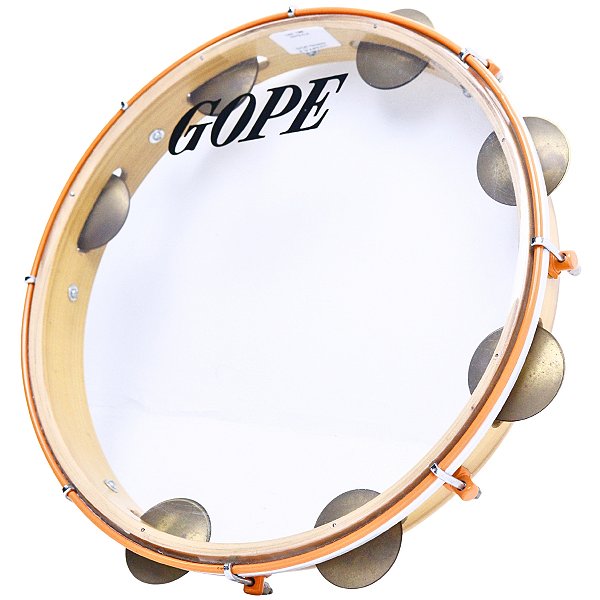 Pandeiro Gope 12" Super Leve Aro Laranja Store OUTLET