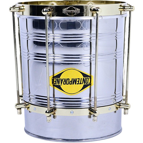 Cuíca Contemporânea 10" 30cm Dourada Rio Aço Inox