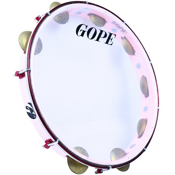 Pandeiro Gope 13" Rosa Claro Super Leve Aro Cereja OUTLET