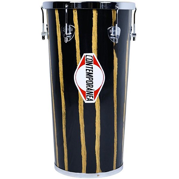 Rebolo Tantan Contemporânea 11"55cm Rajado Madeira Cônico