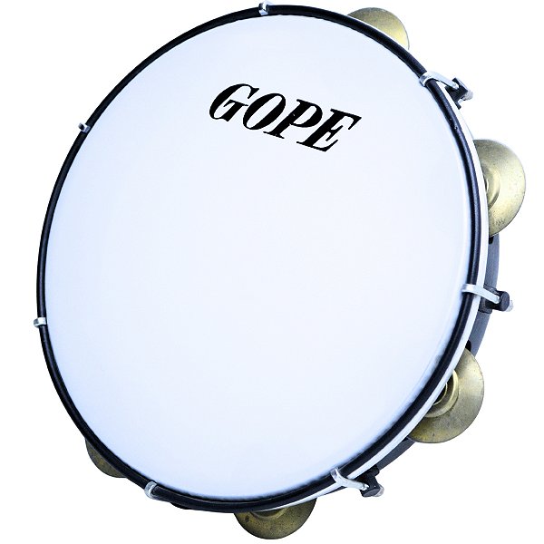 Pandeiro Gope 10" Preto Profissional Nylon OUTLET