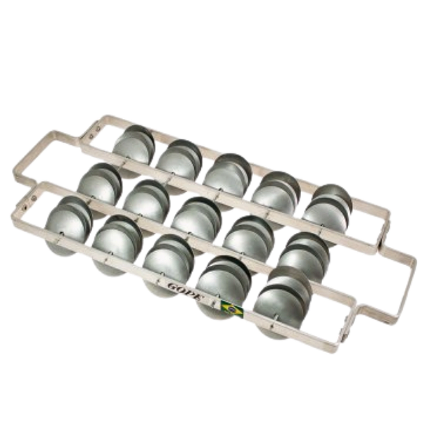 Chocalho Ganza De Platinela Gope Triplo Carnaval Alumínio OUTLET