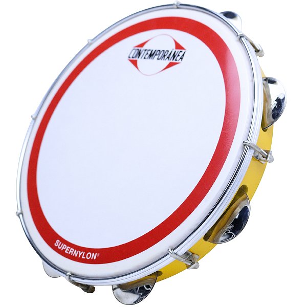 Pandeiro Contemporânea 11" Amarelo Super Nylon OUTLET