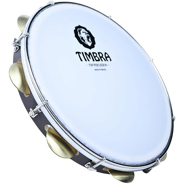 Pandeiro Timbra 11" Madeira Profissional Nylon com Capa