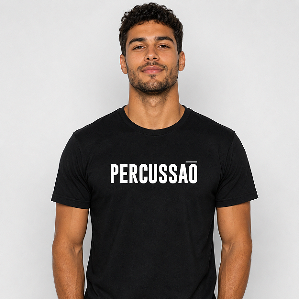 Camiseta Percussão ESSÊNCIA Preta #BoraBatucar