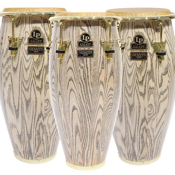 Congas LP Latin Percussion Galaxy Hidalgo 11", 11¾" e 12½" Cromada Trio