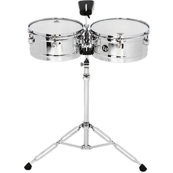 Timbales LP Latin Percussion Aspite Series LPA256 13" e 14" c/ Suporte