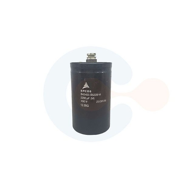 Capacitor Eletrolítico com Terminal Parafuso B43455-B5228-M 2200uF 450Vcc
