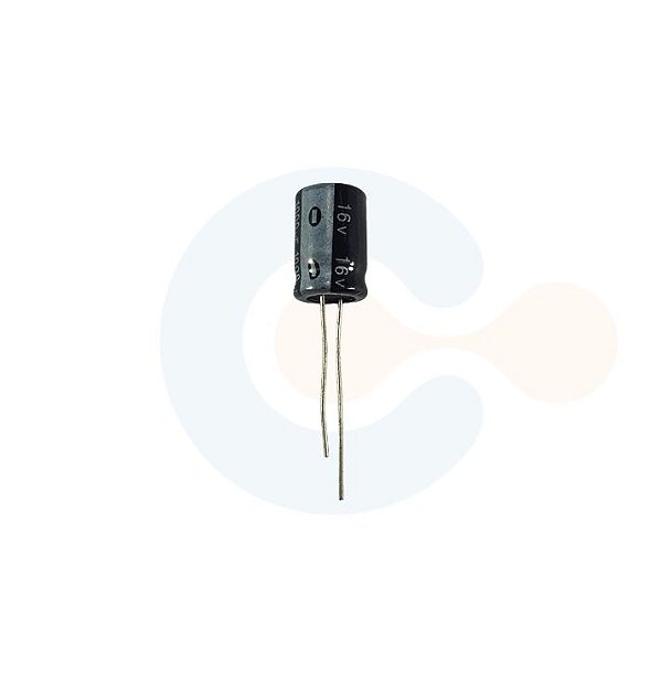 Capacitor Eletrolitico Radial 1000uF 16Vcc (Caneca 10mm)