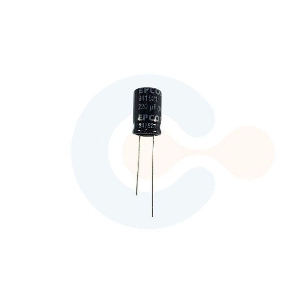Capacitor Eletrolitico Radial 220uF 63Vcc (Caneca 10mm) - B41821