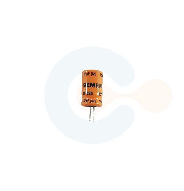 Capacitor Eletrolitico Radial 22uF 16Vcc (Caneca 6,3mm) - M1827