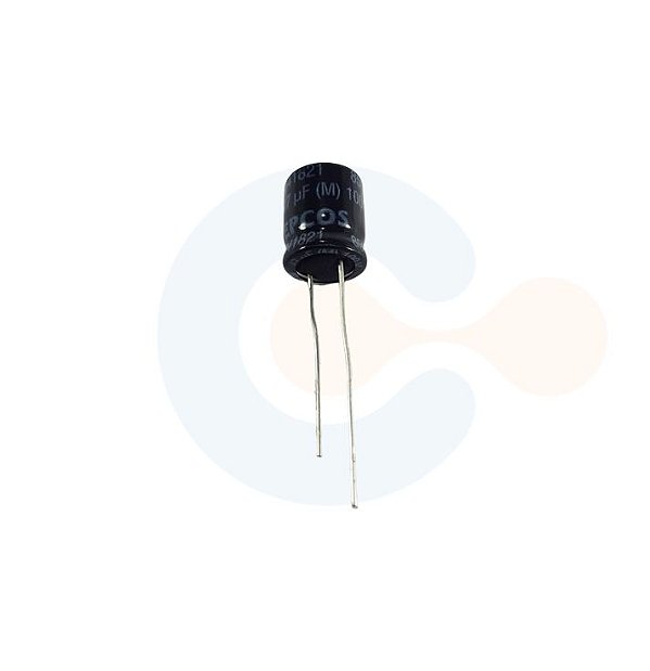 Capacitor Eletrolitico Radial 47uF 100Vcc (Caneca 10mm) - B43821