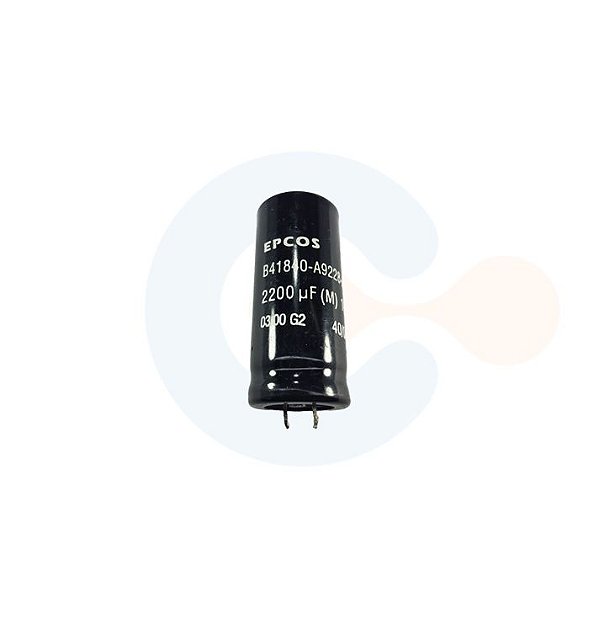 Capacitor Eletrolitico Snap-In 2200uF 100Vcc (Caneca 22mm) - B41840