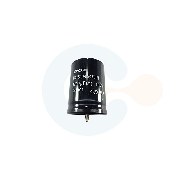 Capacitor Eletrolitico Snap-In 4700uF 100Vcc (Caneca 35mm) - B41840