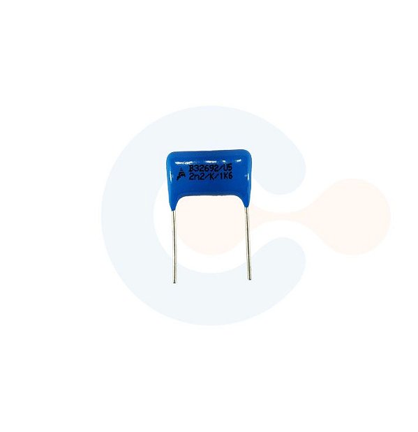 Capacitor Poliester Metalizado 2N2 1,6kV (Passo 15mm)