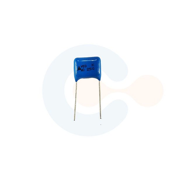 Capacitor Poliester Metalizado 330nF 250V (Passo 10mm)