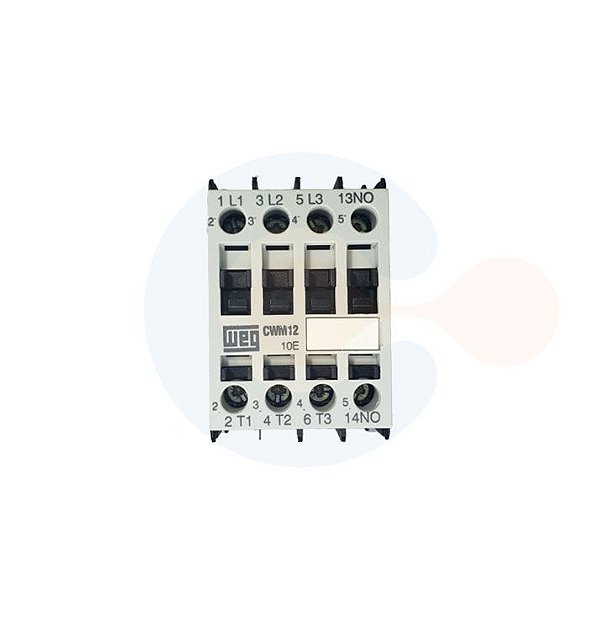 Contator 3P CWM12 12A Bobina 48VCC Contato Auxiliar 1NA