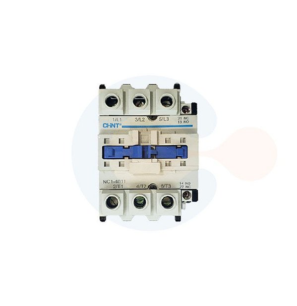 Contator 3P NC1 40A Bobina 110VCA Contato Auxiliar 1NA + 1NF