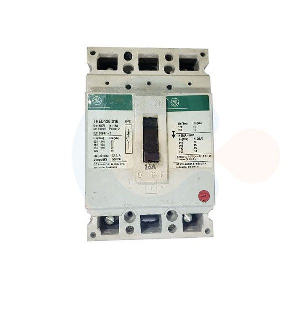 Disjuntor Caixa Moldada 2P THED126I 16A 25kA