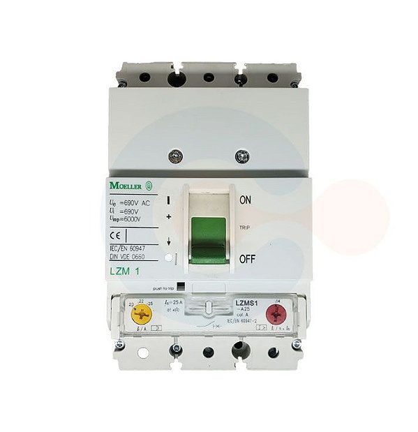 Disjuntor Caixa Moldada 3P LZM1 25A 70kA
