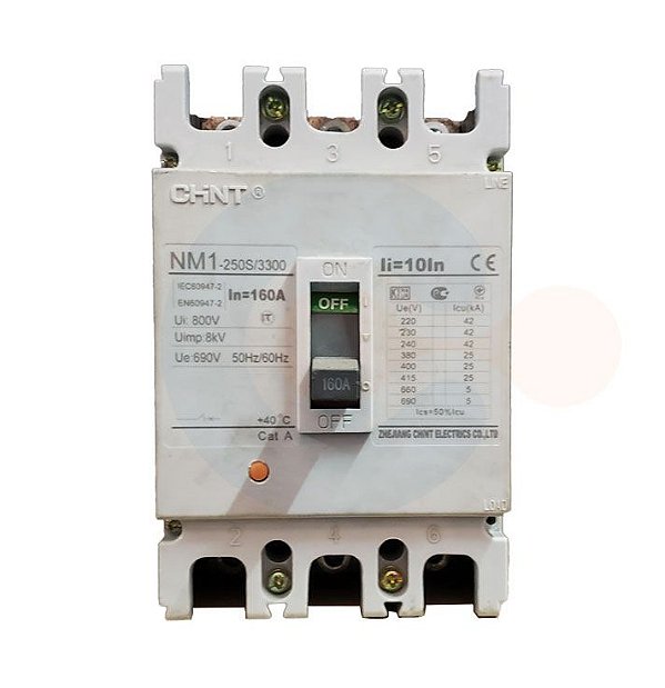 Disjuntor Caixa Moldada 3P NM1 160A 25kA