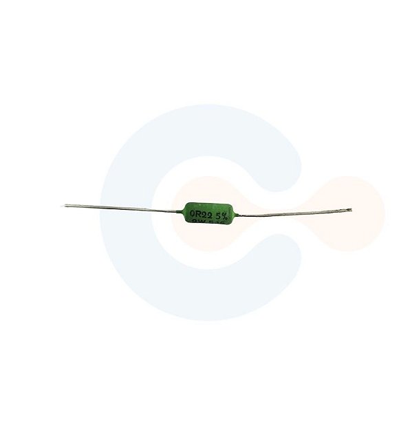 Resistor De Fio 0R22 2W - 5%