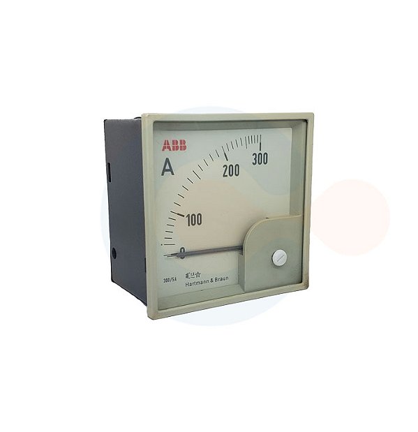 Amperimetro Analogico CA 300A FM 90G 1,5% 96x96 p/ TC 300A/5A ABB