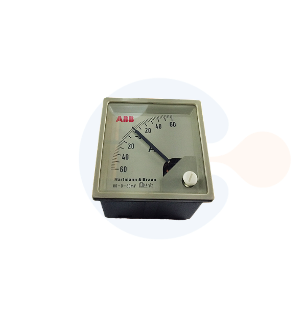 Amperimetro Analogico CC -60A A +60A BM 90G 1,5% (72X72mm) - P/Shunt 60A/60Mv