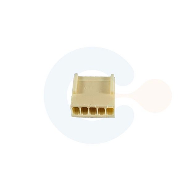 Conector KK Alojamento Fêmea 2,54mm 5 vias Branco