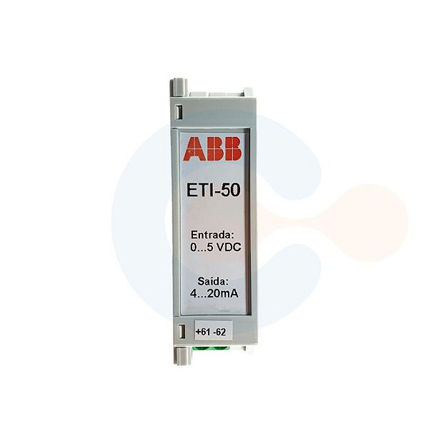 Transdutor de Tensão CC ETI50 0 a 5 VDC/ 4 a 20 mA/ ALIM 85 A 265 VAC/ 90 A 300 VDC
