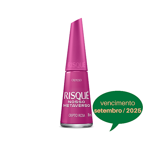 Esmalte Risqué | Nosso Metaverso – Cripto Rosa