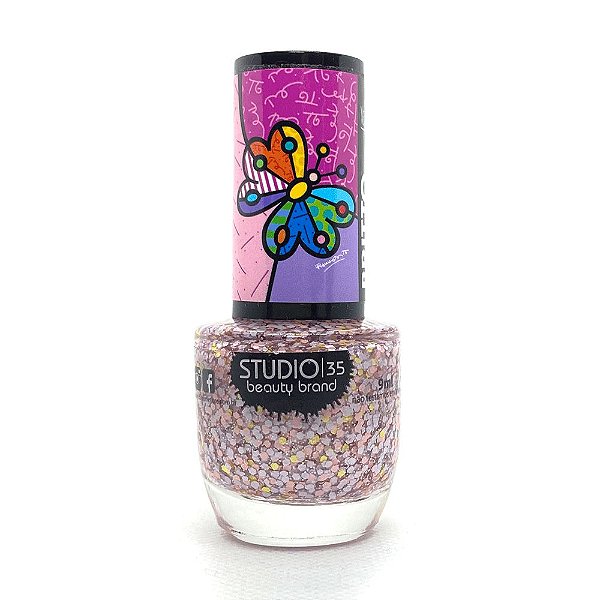 Esmalte Studio 35 | Romero Britto - #EfeitoBorboleta