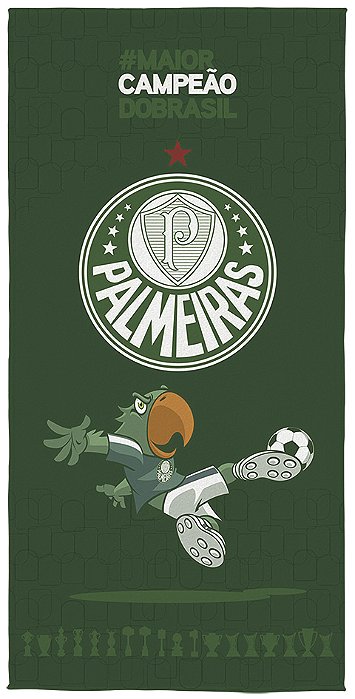 Toalha Banho Palmeiras Licenciada 1,40 X 0,70 | Compre Já