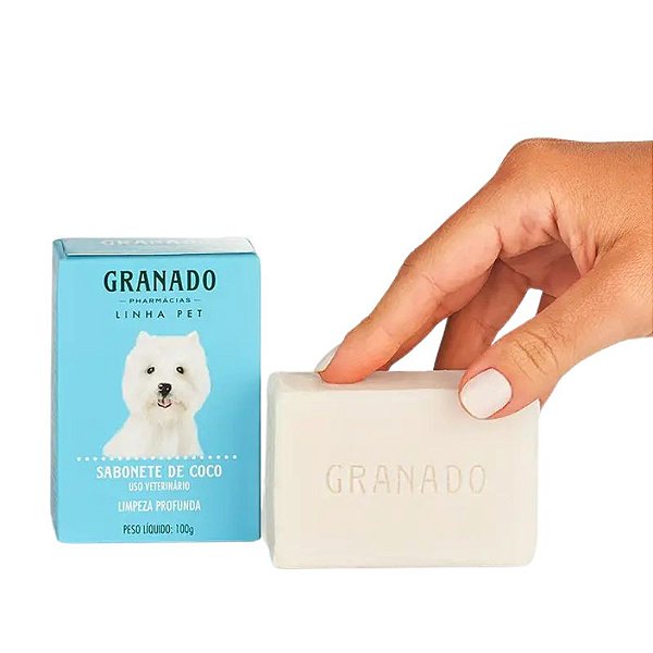 Sabonete Pet Para Cães Granado Coco 100g 1 Unidade