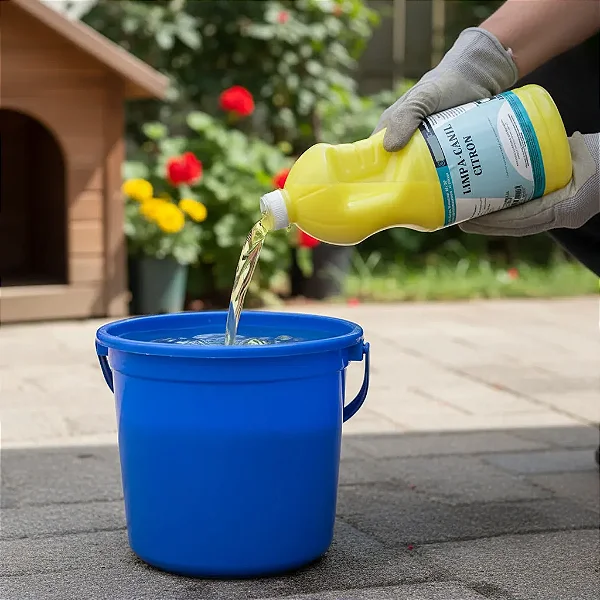 Higienizador e Limpador de Canil Citronela 2Lts. - Concentrado Tira Cheiro de Cachorro | Perfume Suave, Não Tóxico Pet