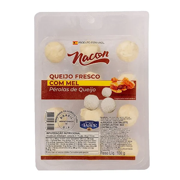 QUEIJO FRESCO C/ MEL 100G NACON